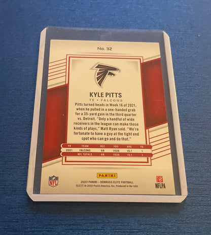 Kyle Pitts Atlanta Falcons 2022 Donruss Elite