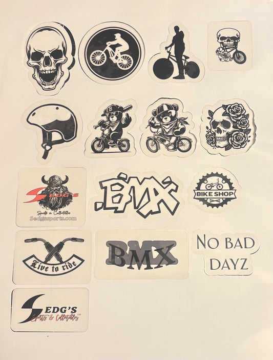 Bmx sticker set