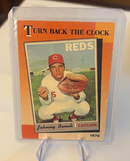 Johnny Bench “Turn back the clock” 1990 Topps O-Pee-Chee