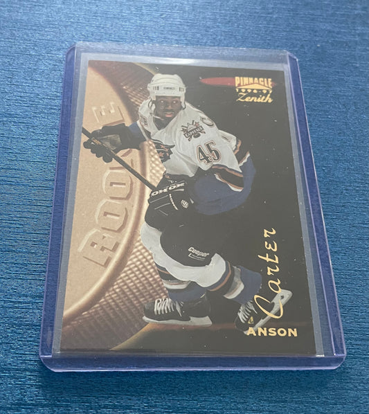 Anson Carter Pinnacle Zenith ‘96-97 Rookie