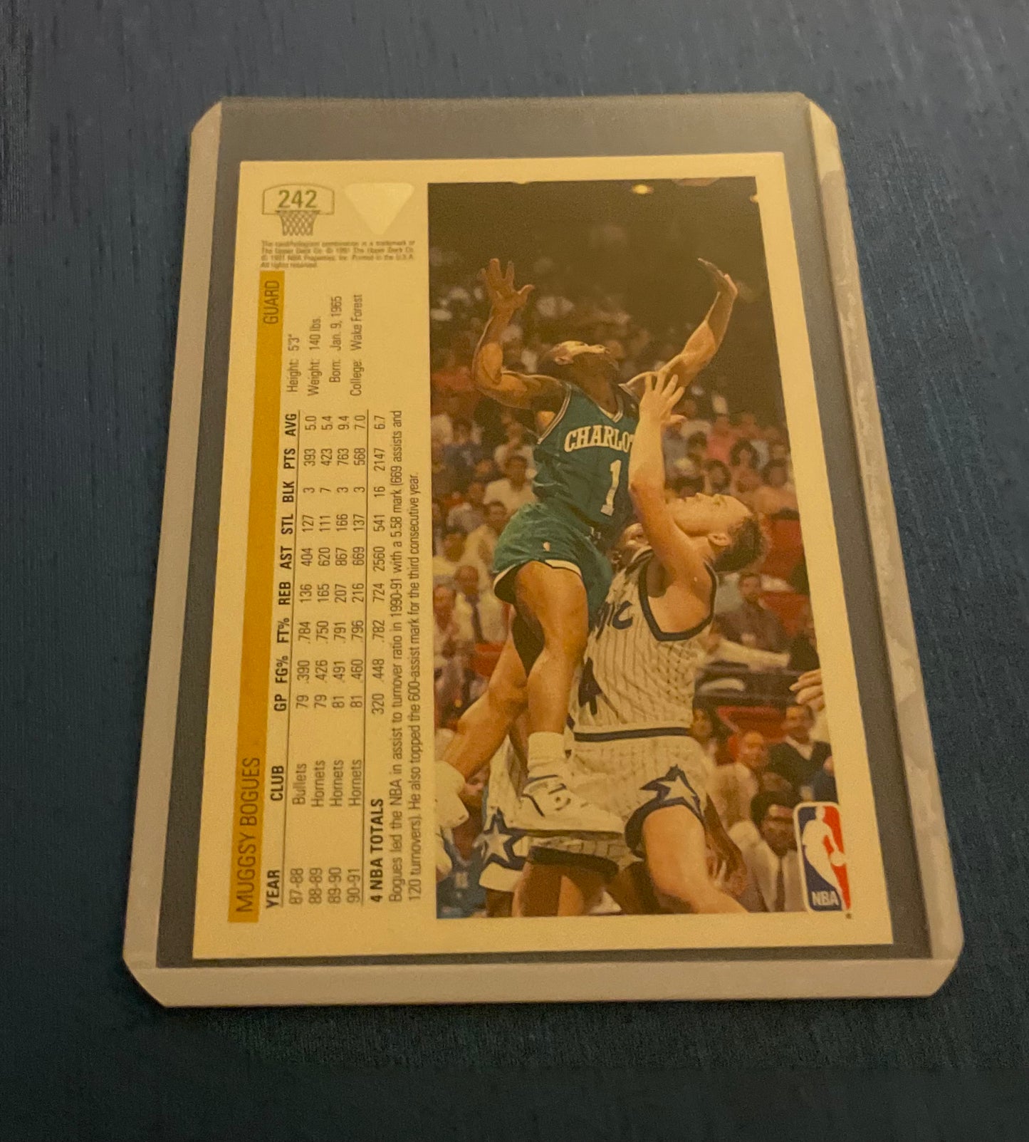 Muggsy Bogues Charlotte Hornets 1991-92 Upper Decl