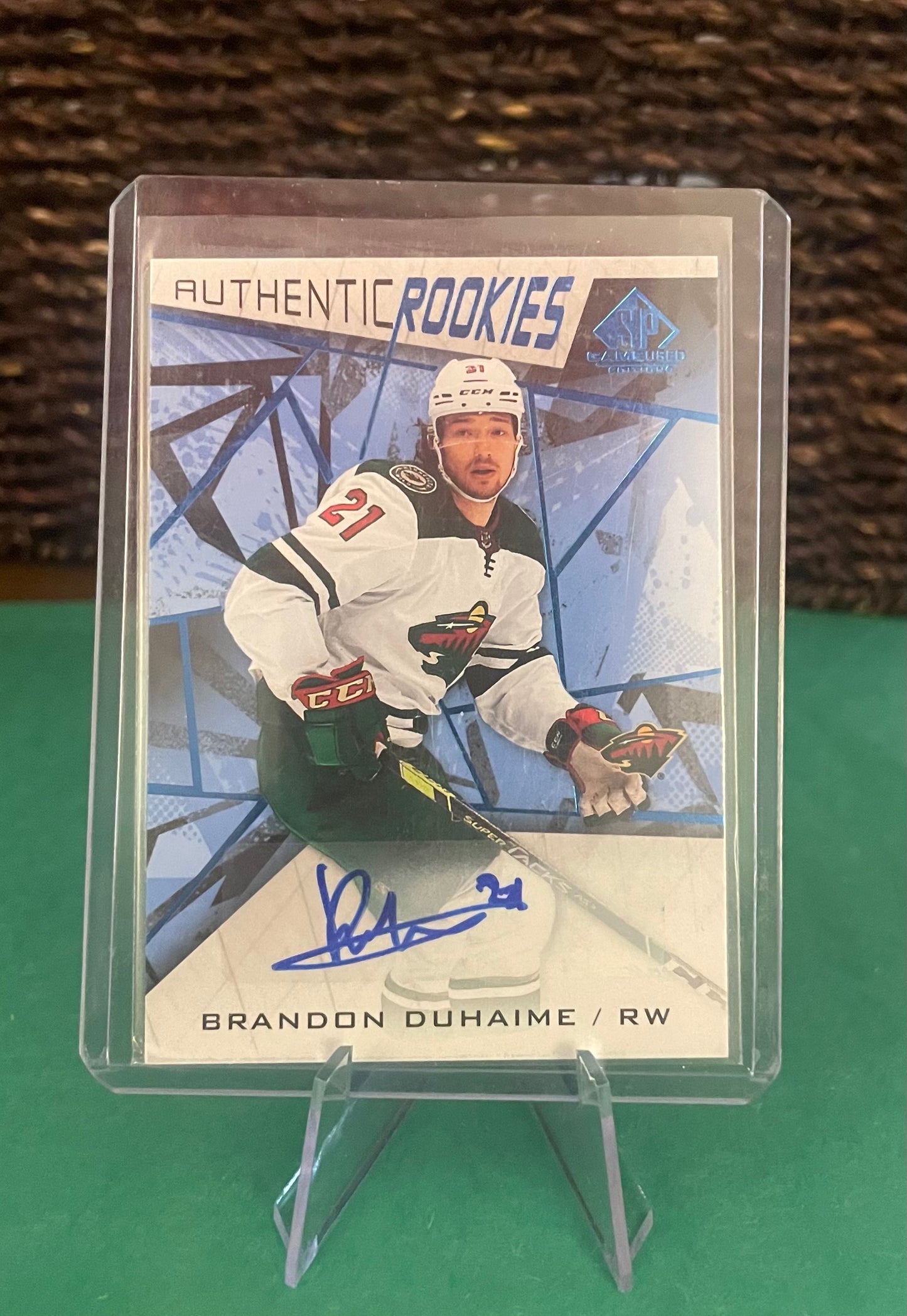 Brandon Duhaime Autographed! Minnesota Wild Authentic Rookies Card