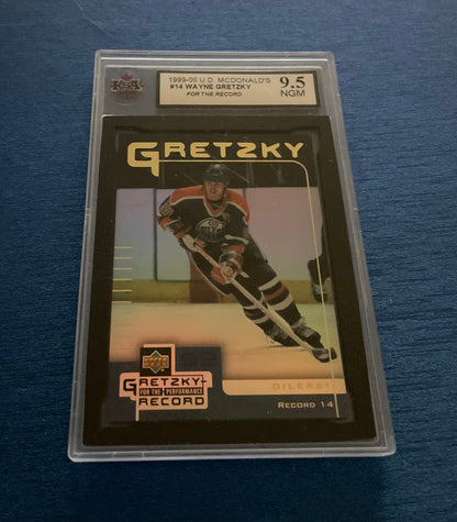 Wayne Gretzky Edmonton Oilers graded 9.5 (ksa) Upper Deck Gretzky for the performance record