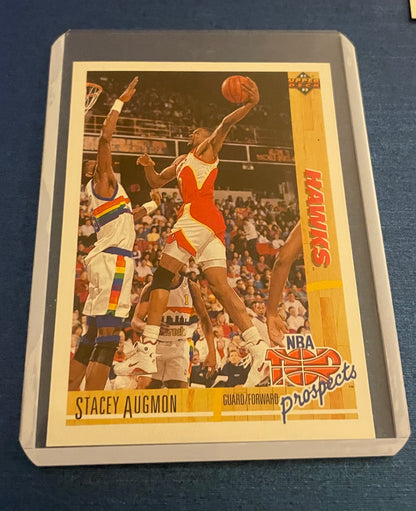 Stacey Augmon Atlanta Hawks NBA Top Prospects 1991-92 Upper Deck