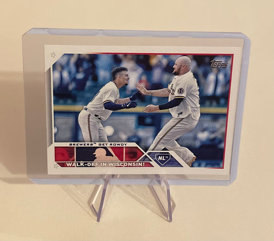 Walk-Off in Wisconsin Milwaukee Brewers Topps 2023