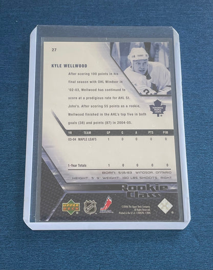 Kyle Wellwood Toronto Maple Leafs 2006 Upper Deck