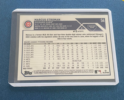 Marcus Stroman Chicago Cubs Topps 2023