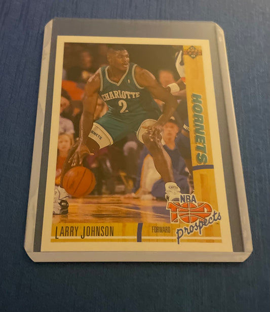 Larry Johnson NBA Top Prospects Charlotte Hornets 1991-92 Upper Deck