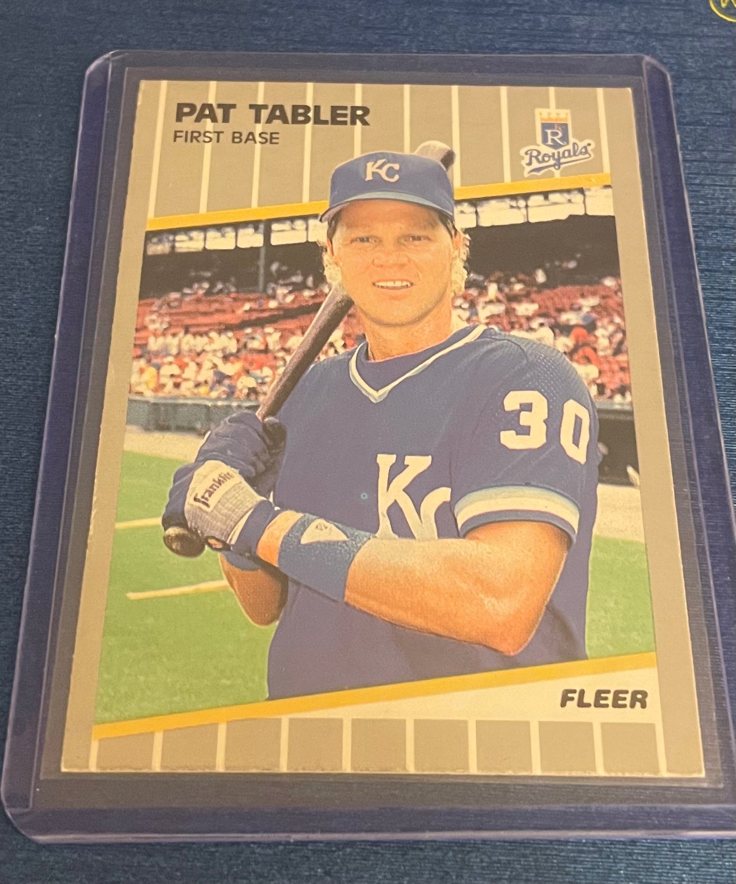 Pat Tabler Kansas City Royals 1989 Fleer