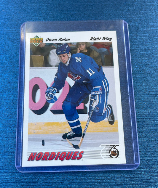 Owen Nolan Quebec Nordiques ‘91-92 Upper Deck