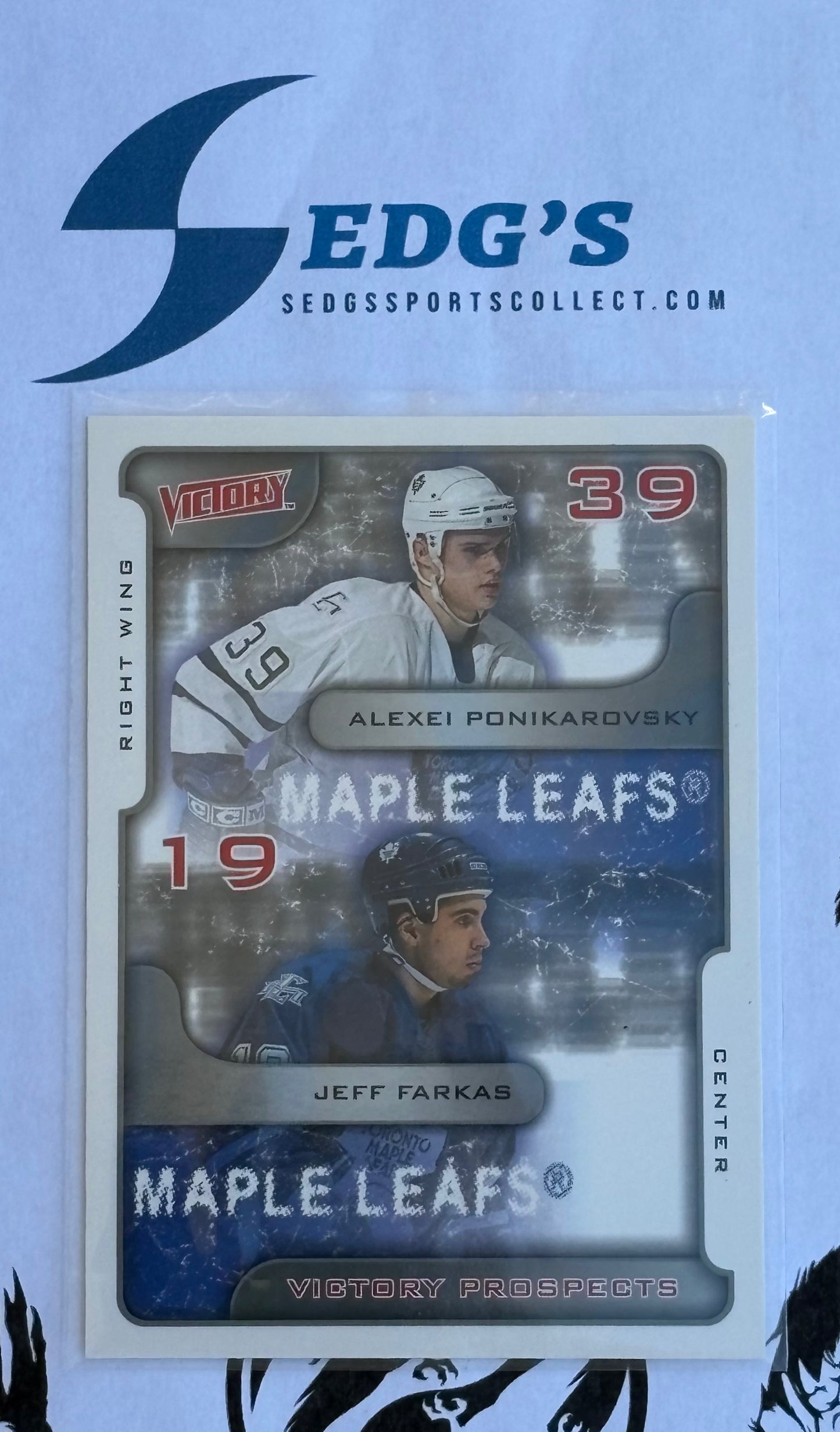 Alexi Ponikarovsky/Jeff Farkas Toronto Maple Leafs Victory prospects.
