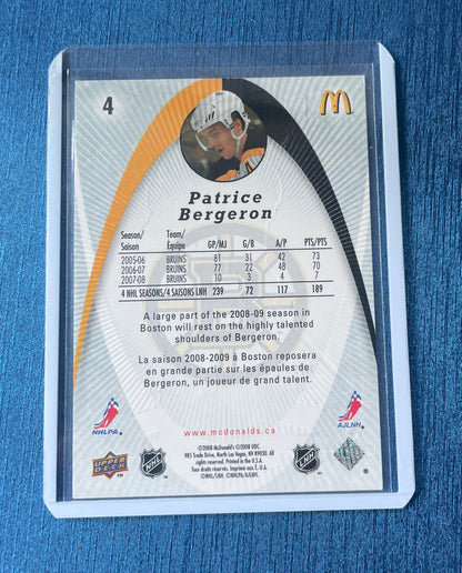 Patrice Bergeron Boston Bruins 2008 Upper Deck