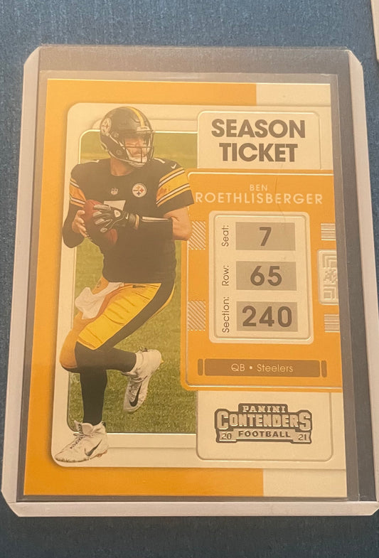 Ben Roethlisberger Pittsburg Steelers 2021 Panini Contenders