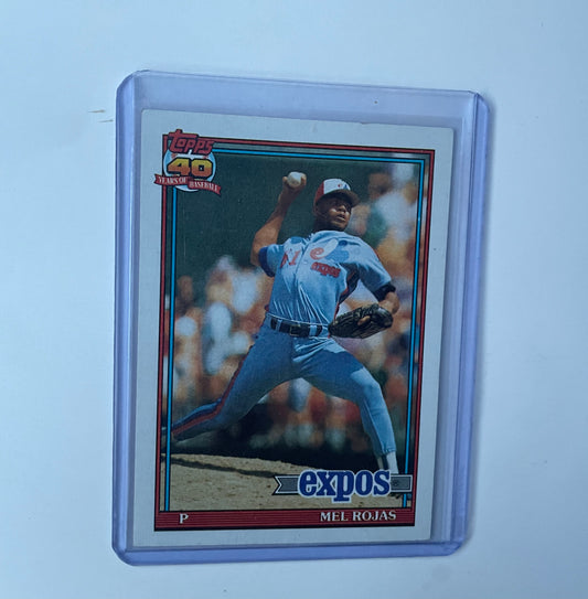 Mel Rojas Montreal Expos 1991 Topps 40 years of Baseball