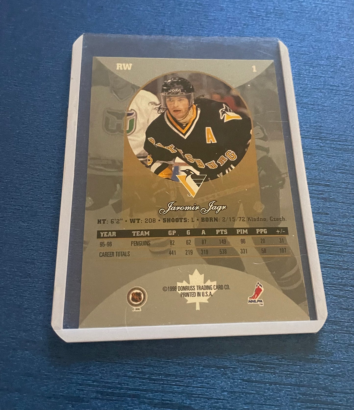 Jaromir Jagr Pittsburg Penguins 1996 Donruss Canadian Ice