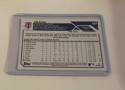 Joe Ryan Minnesota Twins Topps 2023