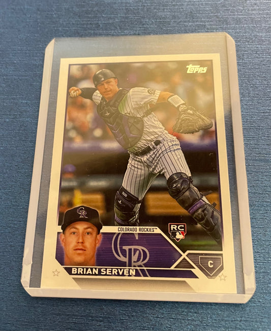 Brian Serven Colorado Rockies Topps 2023