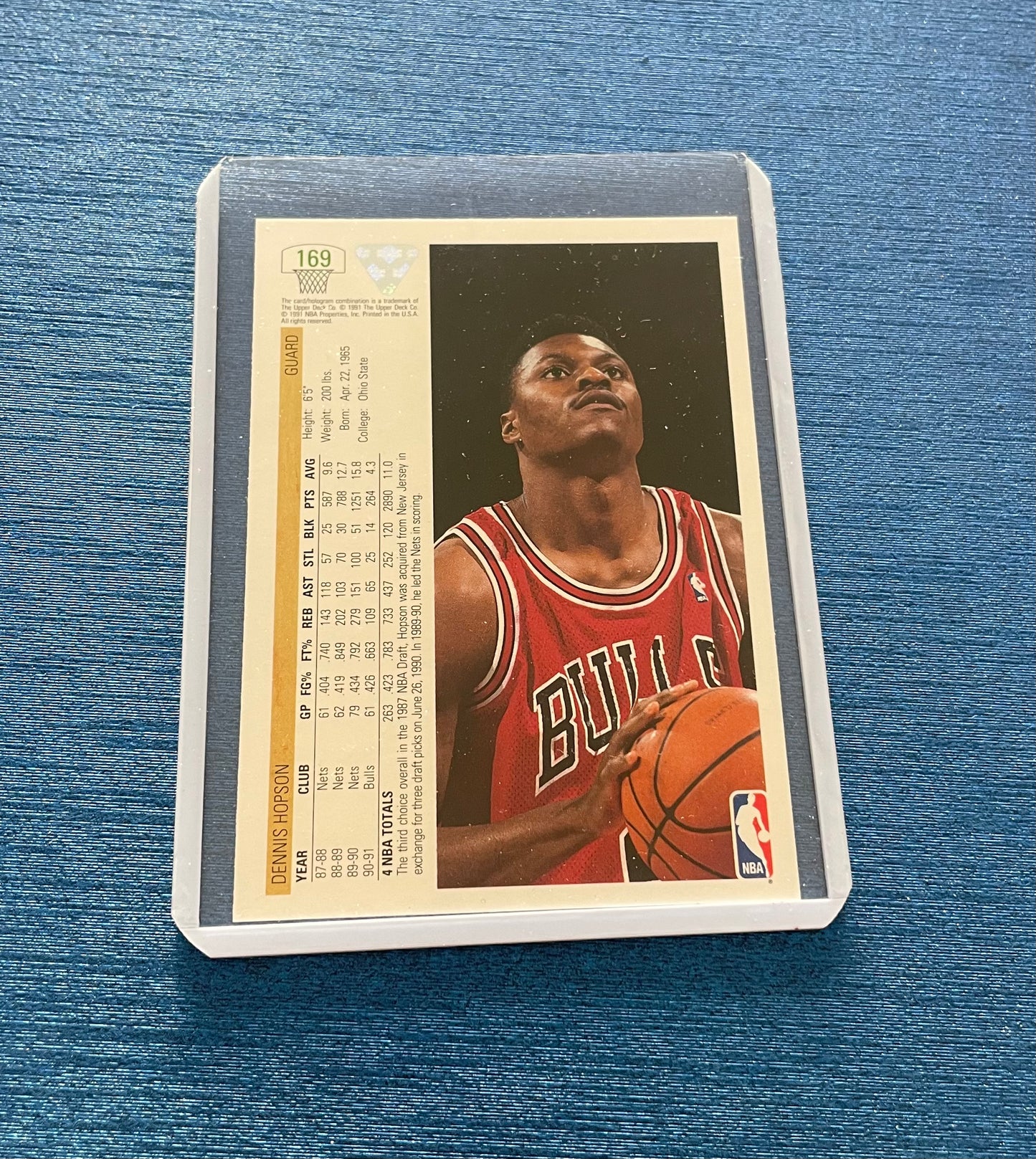 Dennis Hopson Chicago Bulls 1991-92 Upper Deck