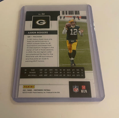 Aaron Rodger’s Green Bay Packers 2021 Panini Contenders