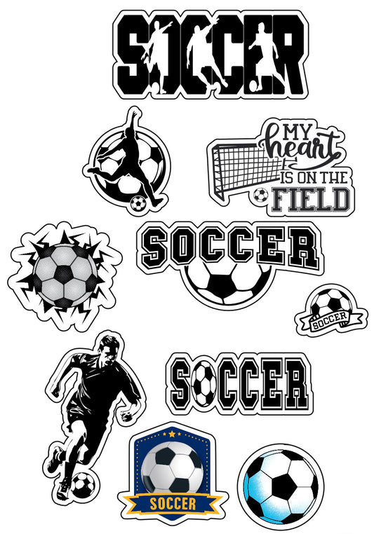Soccer stickers 10pc