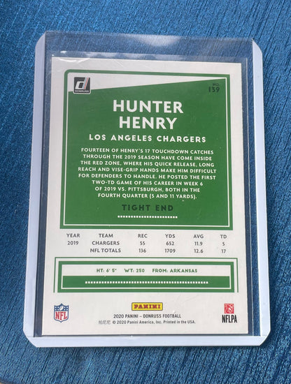 Hunter Henry Los Angeles Chargers 2020 Donruss
