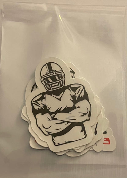 Football themed sticker pack 10pc