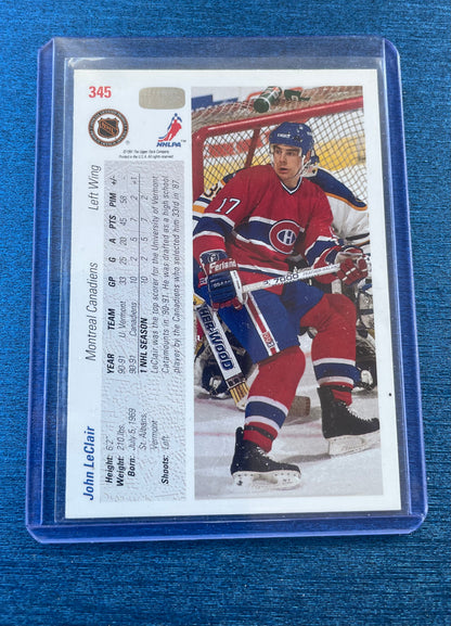 John LeClair Montreal Canadiens ‘91-92 Upper Deck