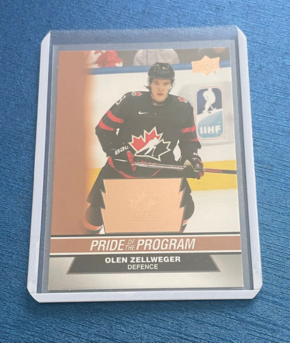 Olen Zellweger Team Canada Juniors 2023 Upper Deck