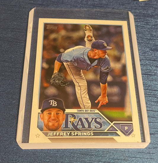 Jeffrey Springs Tampa Bay Rays Topps 2023