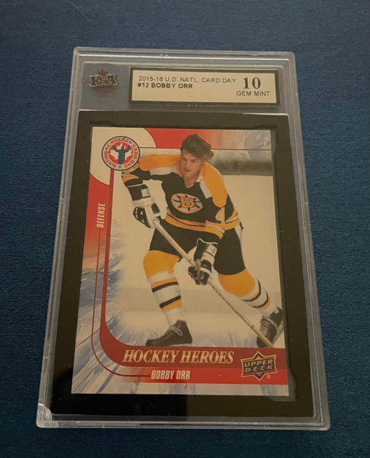 Bobby Orr graded 10 (ksa) Boston Bruins Upper Deck 2016