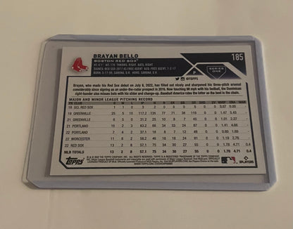 Bryan Bello Boston Red Sox Topps 2023