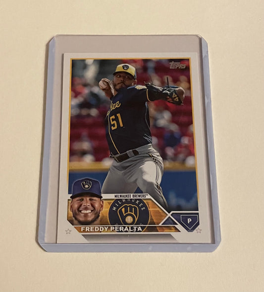 Freddy Peralta Milwaukee Brewers Topps 2023