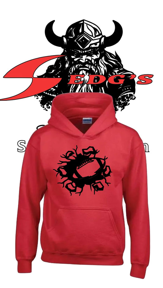 “Another ball in the wall” football hoodie