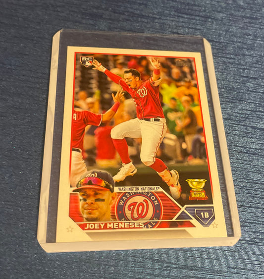 Joey Meneses Washington Nationals Topps 2023