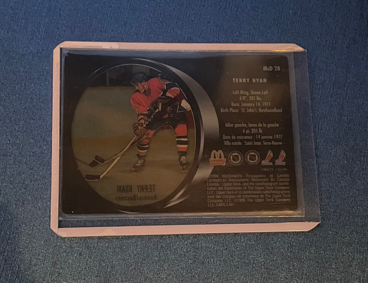 Terry Ryan Montreal Canadiens ‘98 Ice