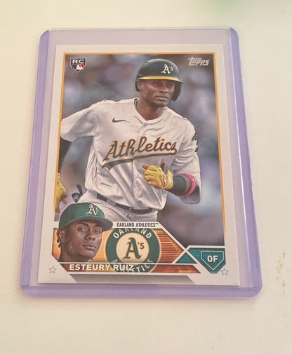 Esteury Ruiz Oakland Athletics Topps 2023