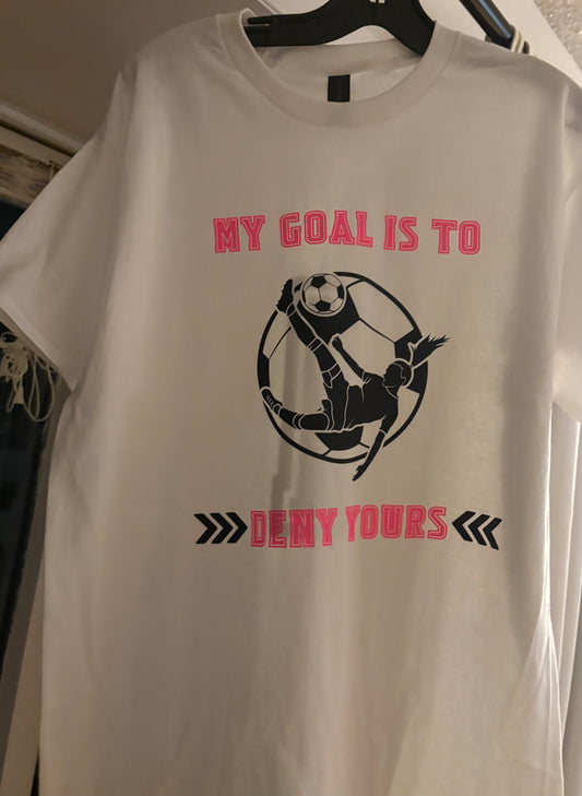 Goalie soccer tee
