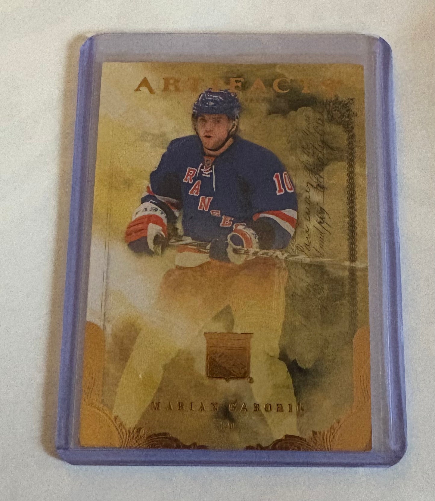 Marion Gaborik New York Rangers Upper Deck Artifacts