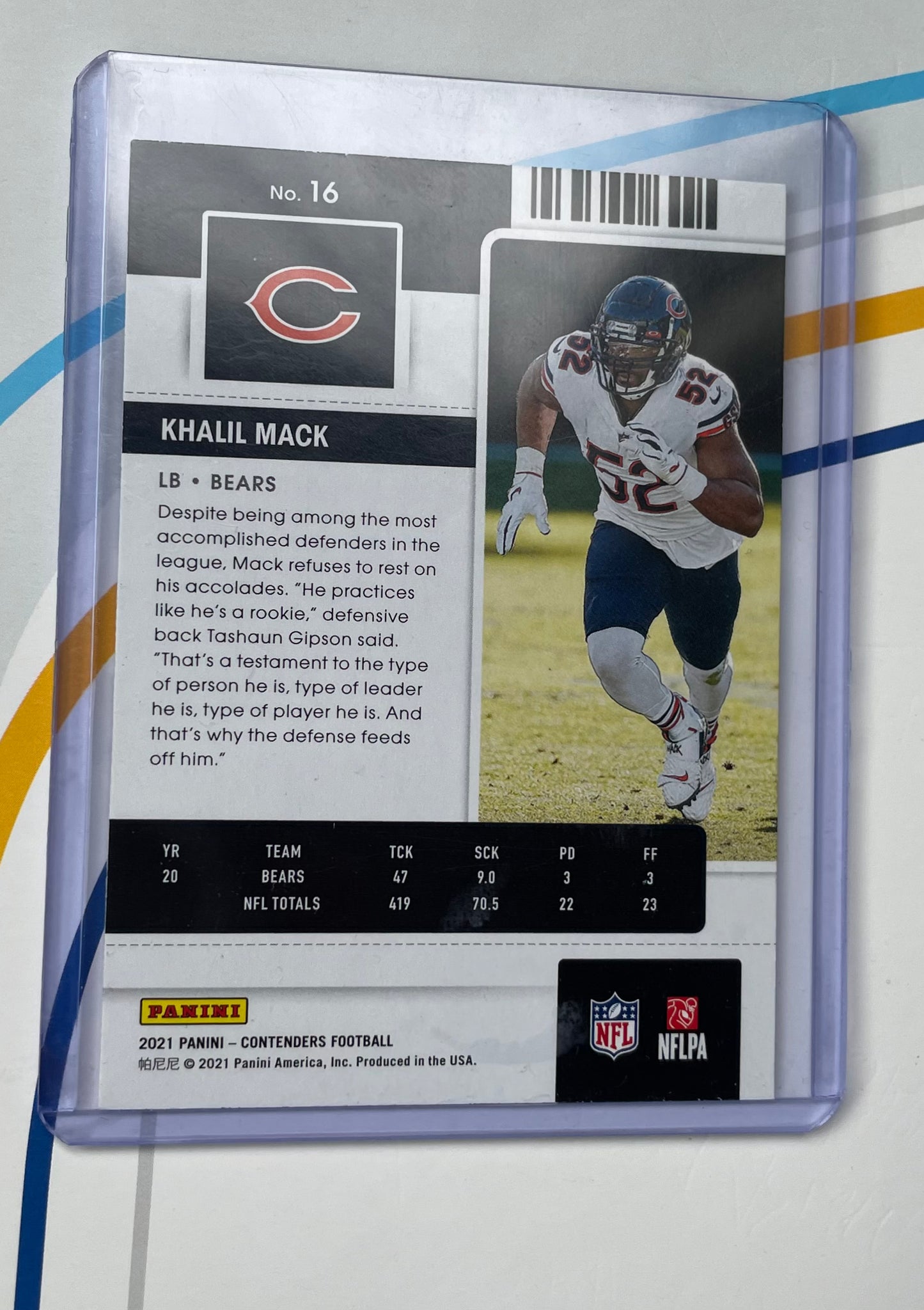 Khalil Mack Chicago Bears 2021 Panini Contenders #16