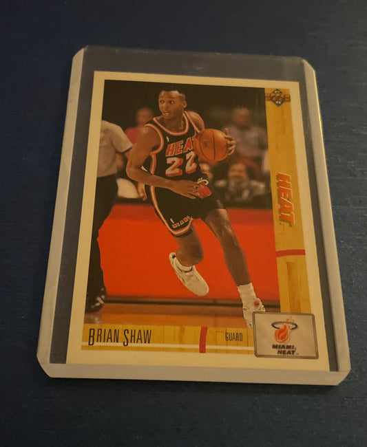 Brian Shaw Miami Heat Upper Deck 1991-92