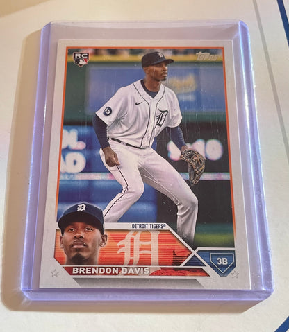 Brendon Davis Detroit Tigers 2023 Rookie Card