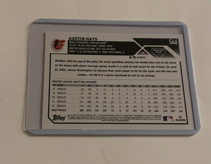 Austin Hays Baltimore Orioles Topps 2023