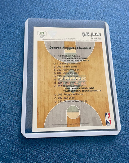 Chris Jackson Collectors Choice Denver Nuggets 1991-92 Upper Deck