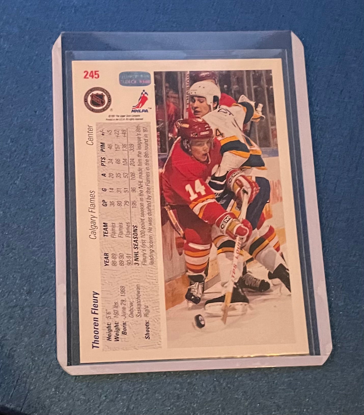 Theoren Fleury Calgary Flames 91-92 Upper Deck