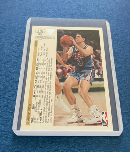 Drazen Petrovic New Jersey Nets 1991-92 Upper Deck