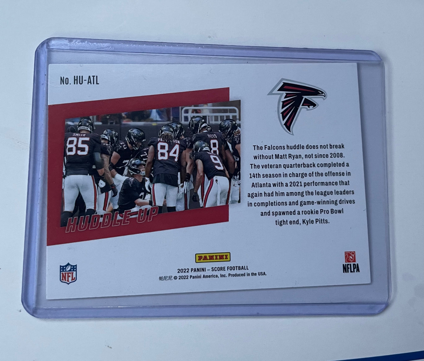 Atlanta Falcons Huddle Up 2022 Panini