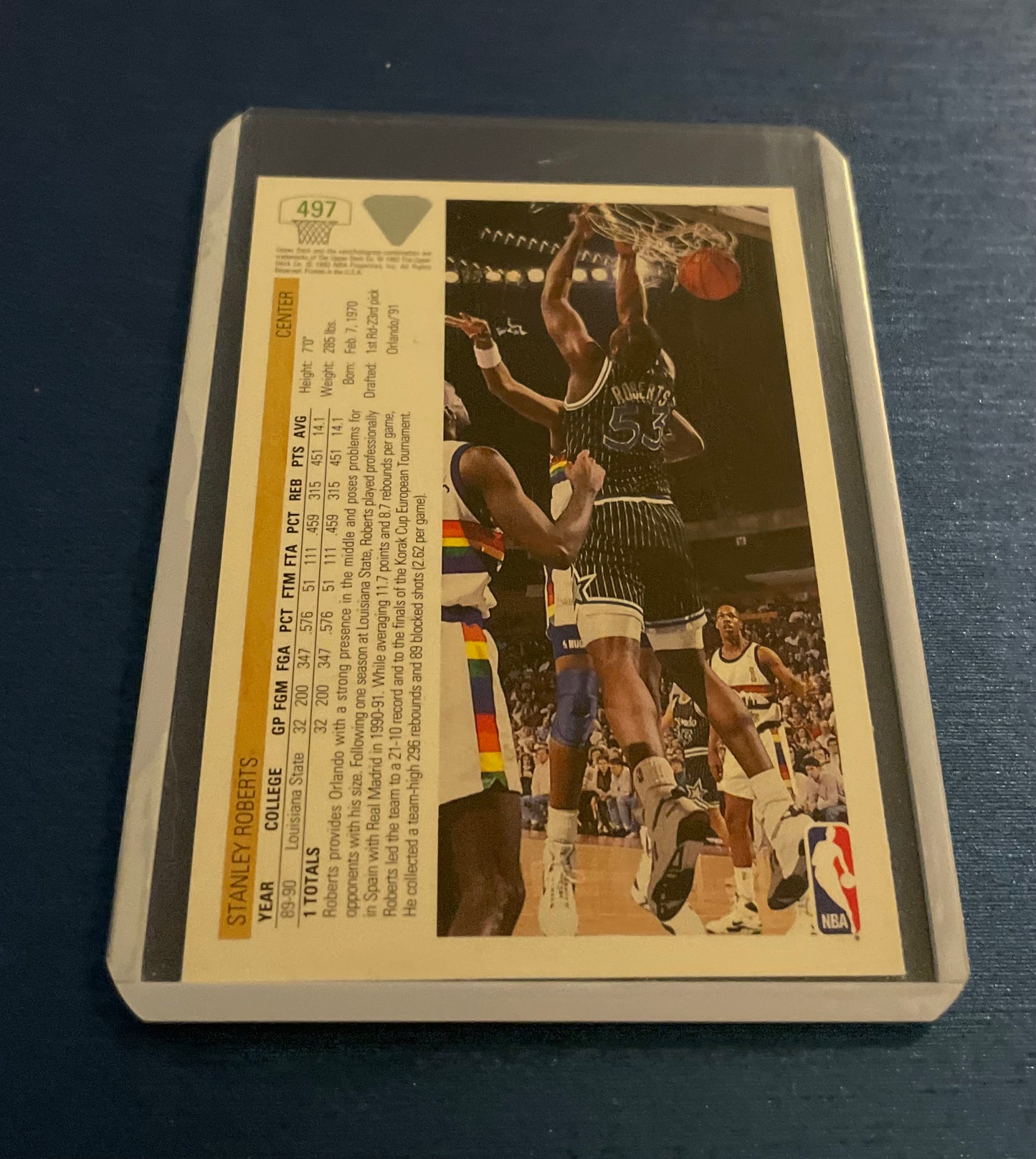 Stanley Roberts Orlando Magic 1991-92 Upper Deck