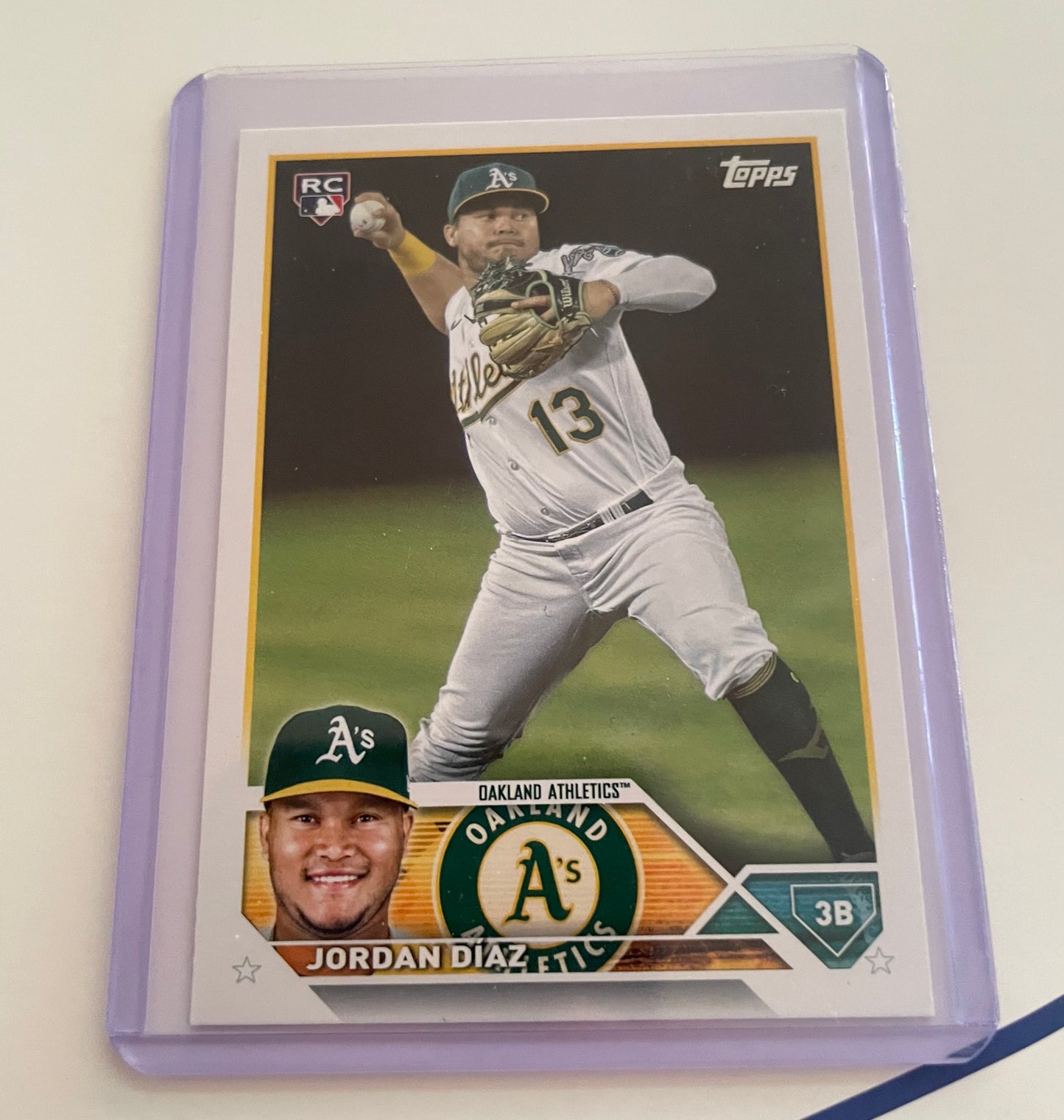 Jordan Diaz Oakland Athletics 2023 Topps