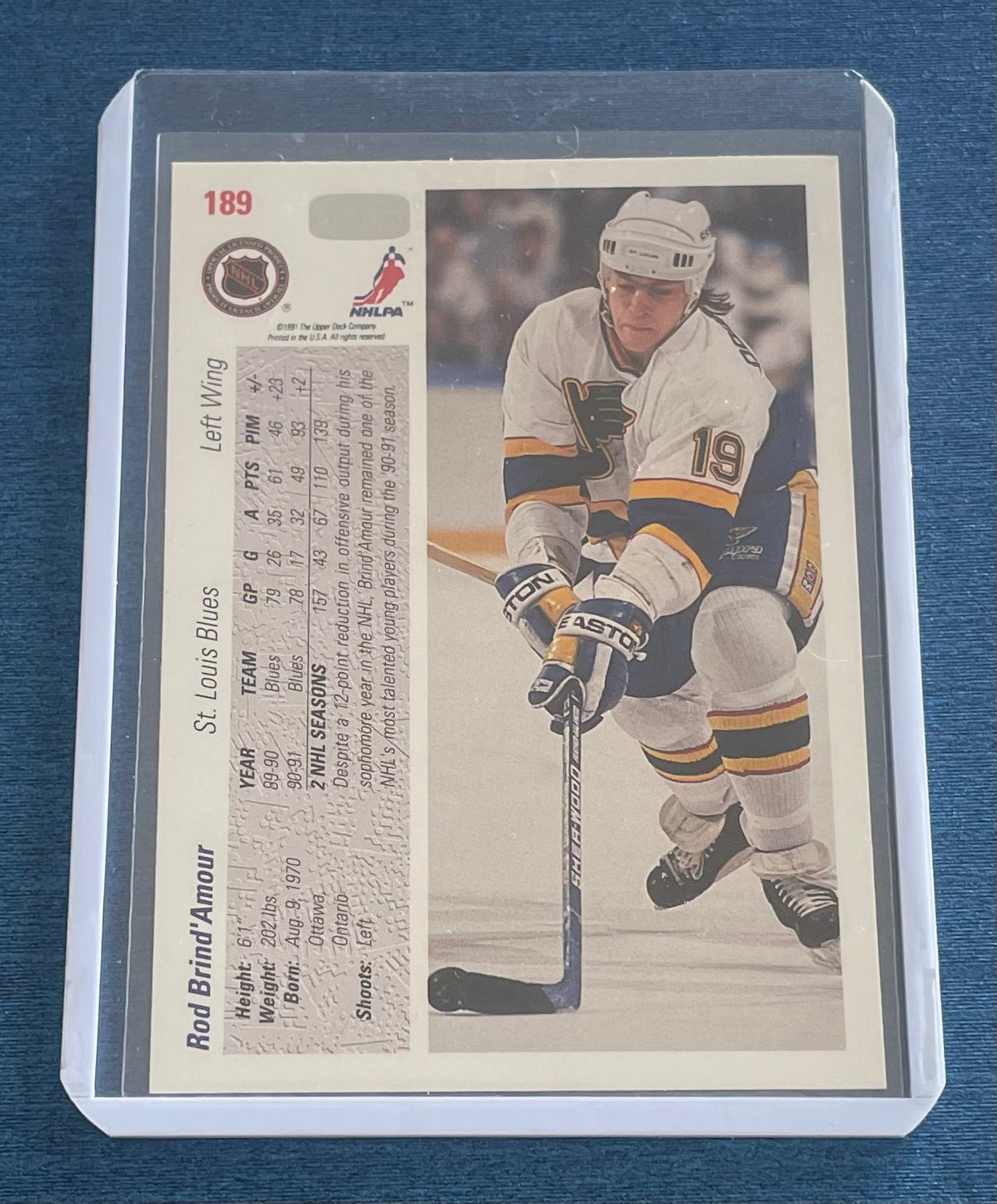 Rod Brind’Amour St.Louis Blues 91-92 Upper Deck