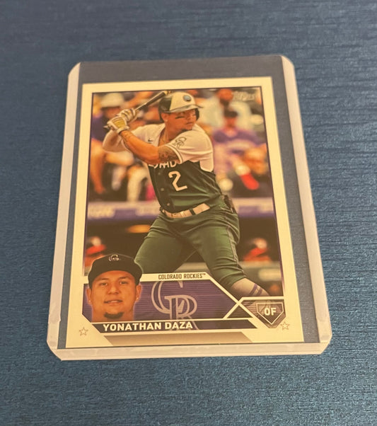 Yonathan Daza Colorado Rockies Topps 2023